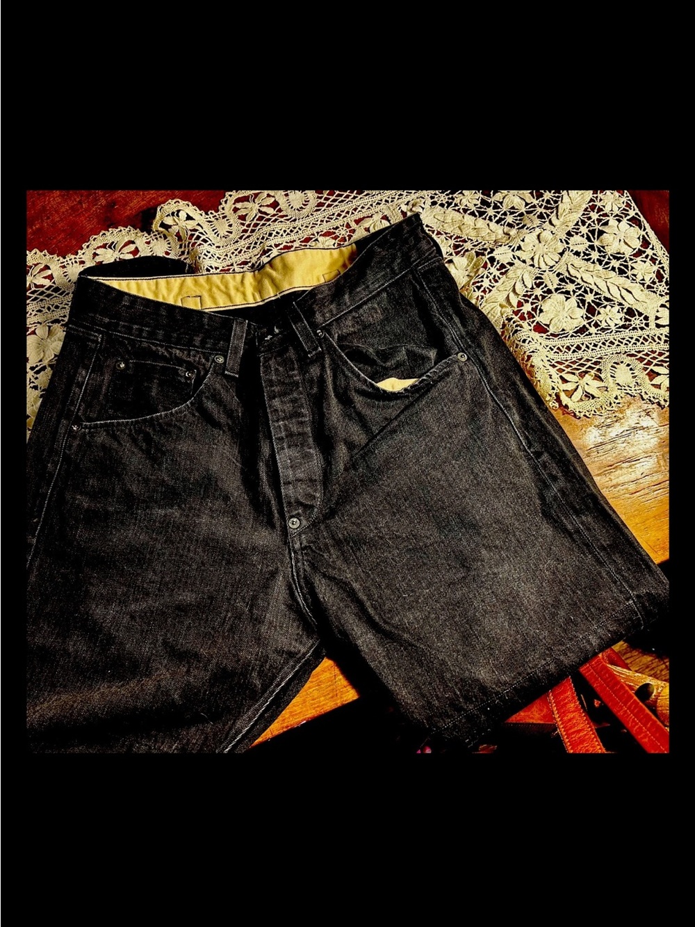 Rag&bone Men's Raw Selvedge black jeans size 31 made in the USA - Picture 3 of 9